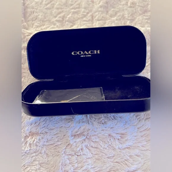 Original Coach Eyeglass case in black with Coach cleaning cloth - Picture 1 of 9